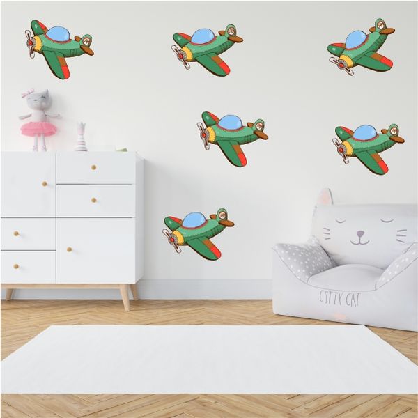 Kids Aeroplane Wall Decal