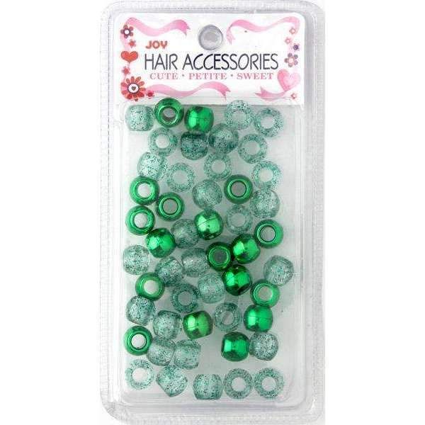 ANN01792 - Joy - Round Plastic Beads Large Size 50Ct Asst Color - 6 Pack