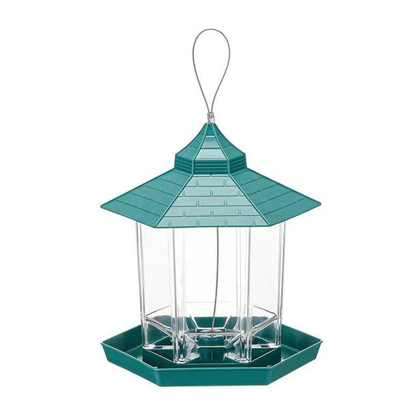 Outdoor Hanging Plastic Rainproof and Splash-Proof Bird Feeder