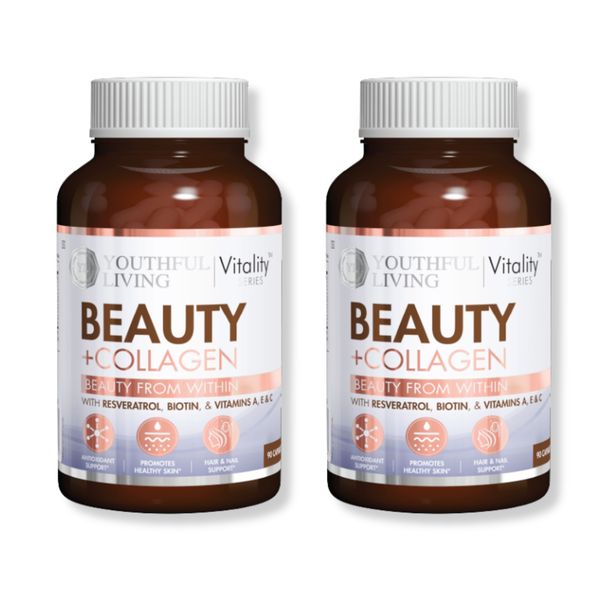 Collagen Capsules 2-Pack - Peptan &amp; Biotin | Youthful Living