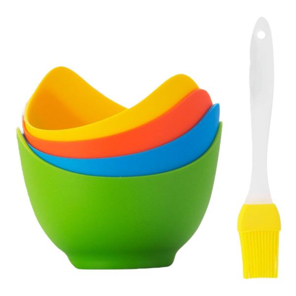 BPA Free Egg Poacher with A Brush
