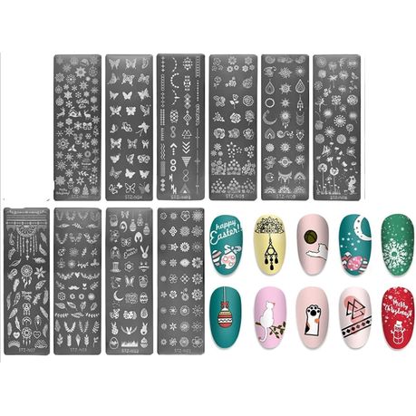 Nail Art Stamping Plate - 10 Pack | Buy Online in South Africa |  