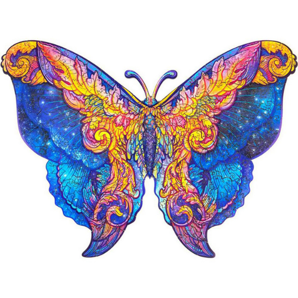 Wooden Butterfly Jigsaw Puzzles Shapes A3