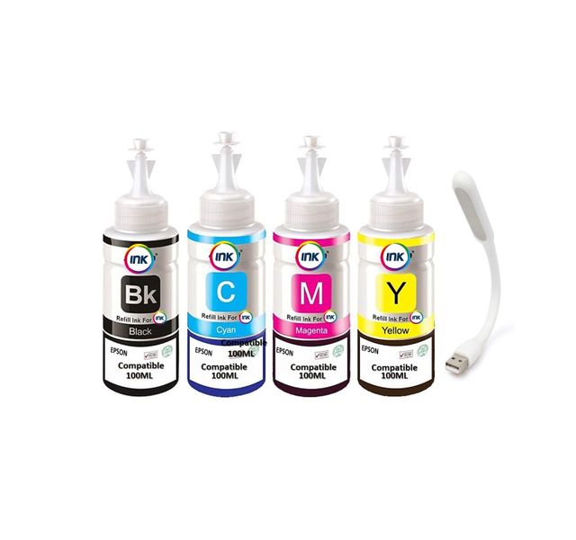 Universal Ink Compatible- Epson-ink Tank Printers (2 X BK/C/M/Y)