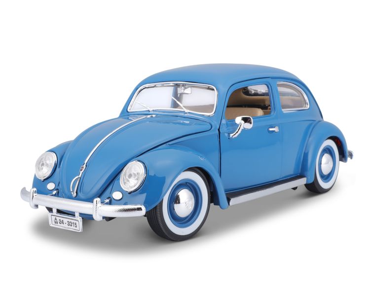 Bburago 1/18 Volkswagen Beetle 1955 - Blue (24cm Long)