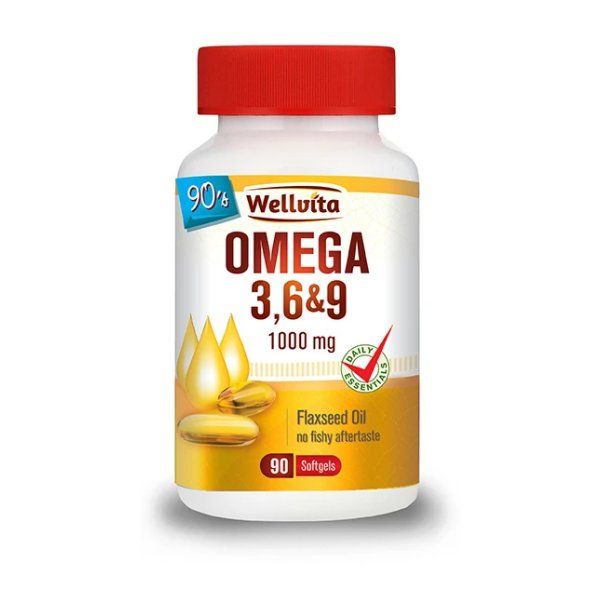 Wellvita Omega 3 , 6 &amp; 9 - 90 Softgels