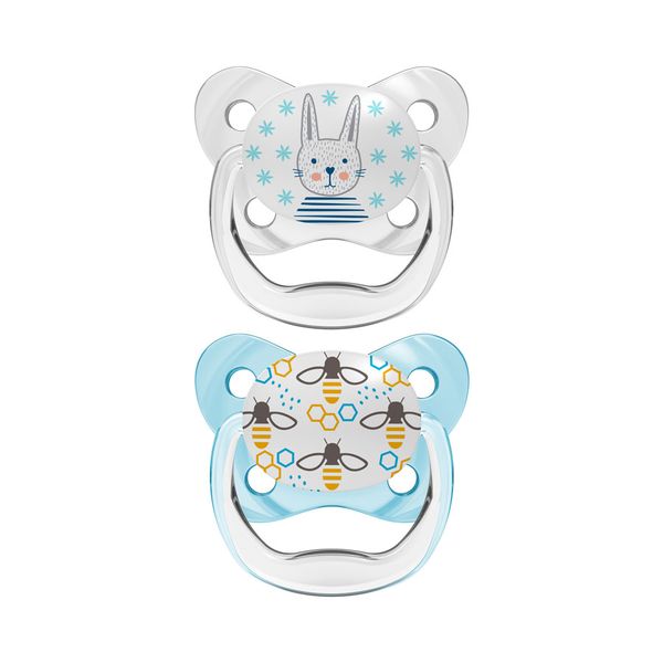 Dr. Brown's PreVent Butterfly Pacifier, Stage 1, Blue Whale/Waterspout