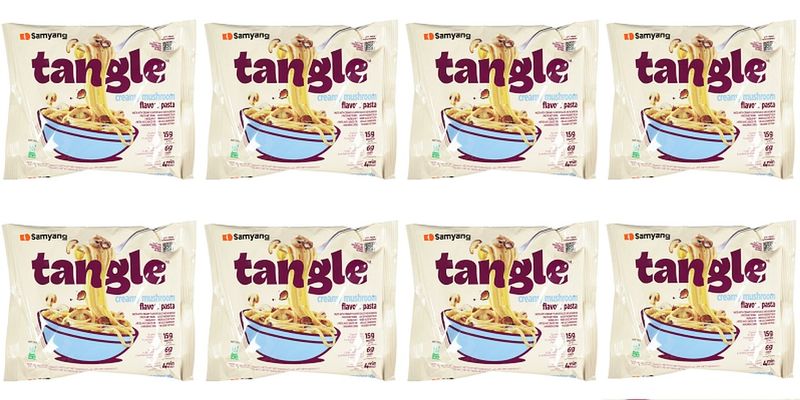Samyang Tangle - Creamy Mushroom Flavour Pasta - 8 Pack - 105g Each