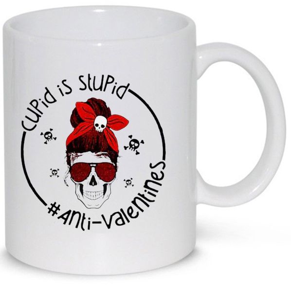 Cupid Is Stupid Valentines Day Gift Mug
