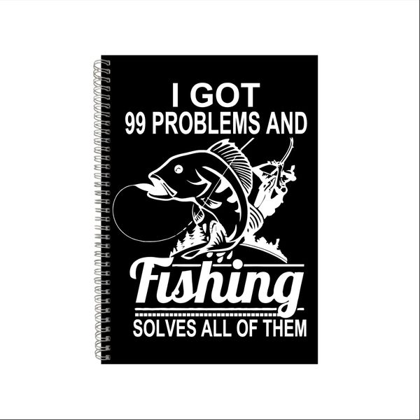 Fishing Notebook Fisherman Gift Idea A4 Notepad Pad 34