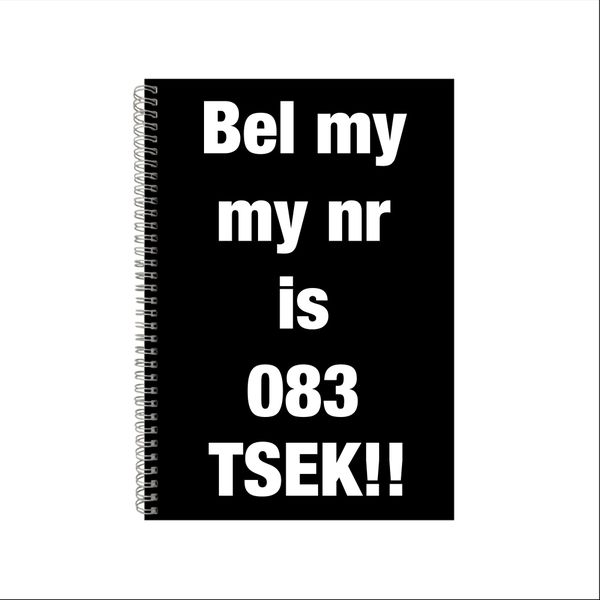 Tsek Notebook Afrikaans Gift Idea A4 Notepad Pad 48