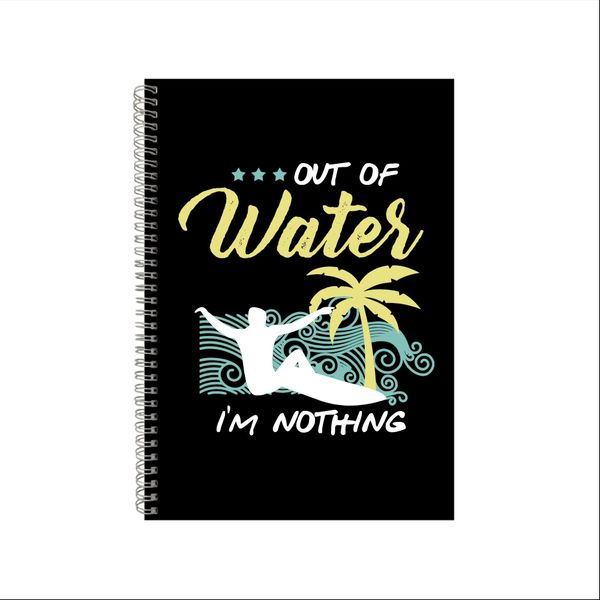 Out Of Waters Surfing Notebook Gift Idea A4 Notepad Pad 60