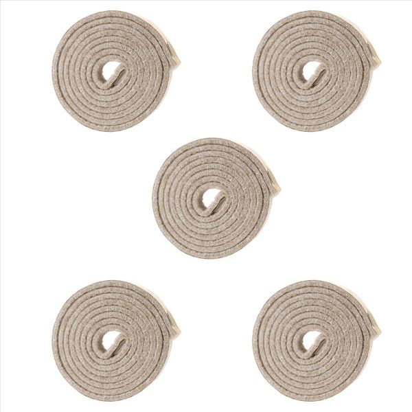 Self-Stick Felt Roll For Surfaces (1/2 Inch X 60 Inch) Creamy-White