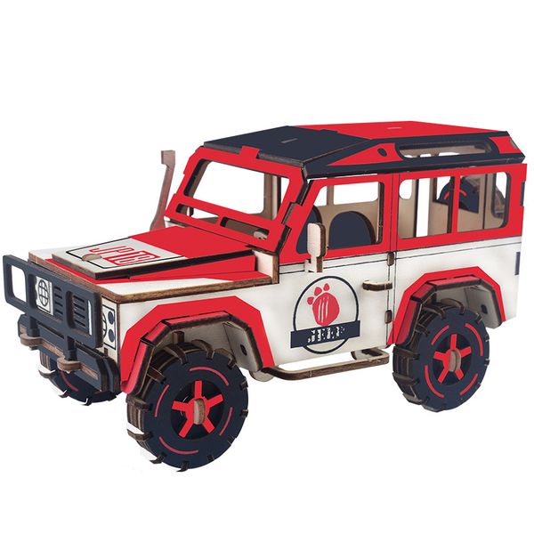 Handmade DIY Three-Dimensional Off-Road Vehicle Children's Puzzle Toy