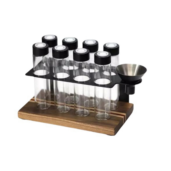 Coffee Beans Storage Container Display Rack Tea Tube Bottle