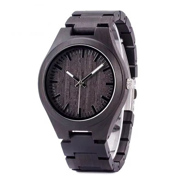 Mens Coffee - Stained Vintage Wood Watch