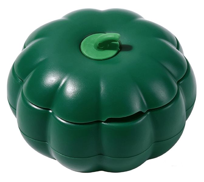 Pumpkin Catnip Roller Ball Cat Toy Wall Mounted 360 Rotating - Orange