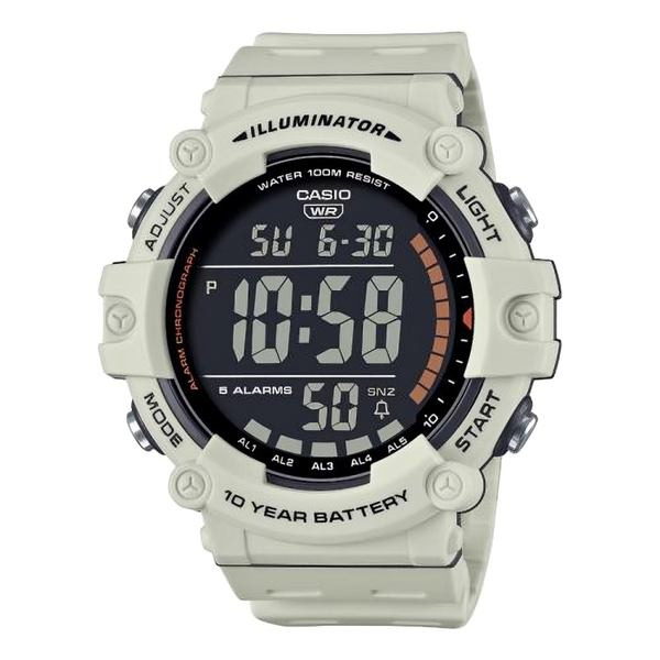 Casio Standard Digital White Resin Strap Quartz AE-1500WH-8B2 Mens Watch