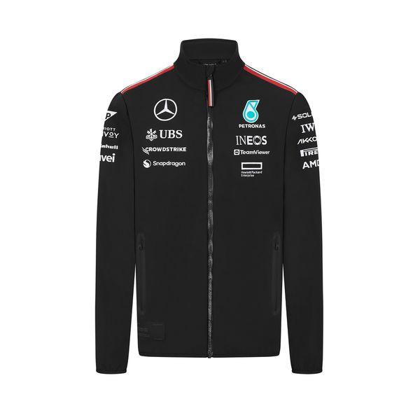 Mercedes AMG Petronas F1 2024 Men's Team Softshell Jacket - Black