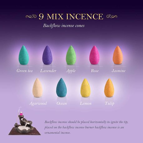 Backflow Incense Cones Waterfall Incense 100% Natural Aromatherapy