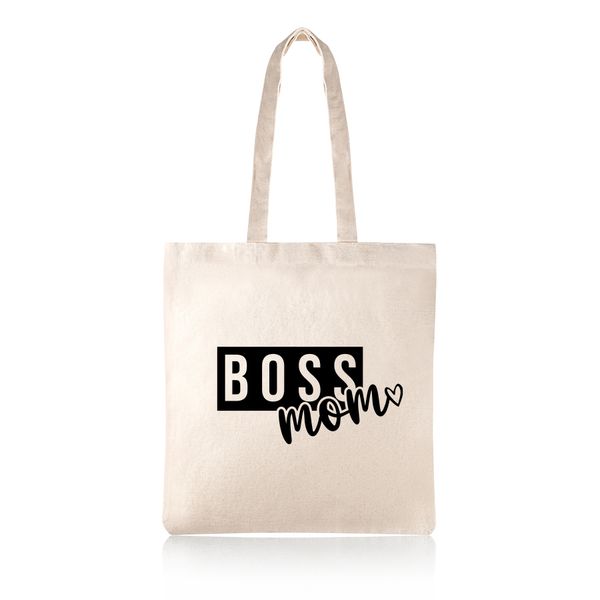 Boss Mom Mothers Day Gift Cotton Shopper Tote Bag