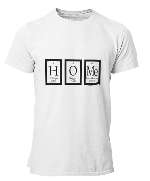 PepperSt Mens White T-Shirt - HOMe Periodic Table