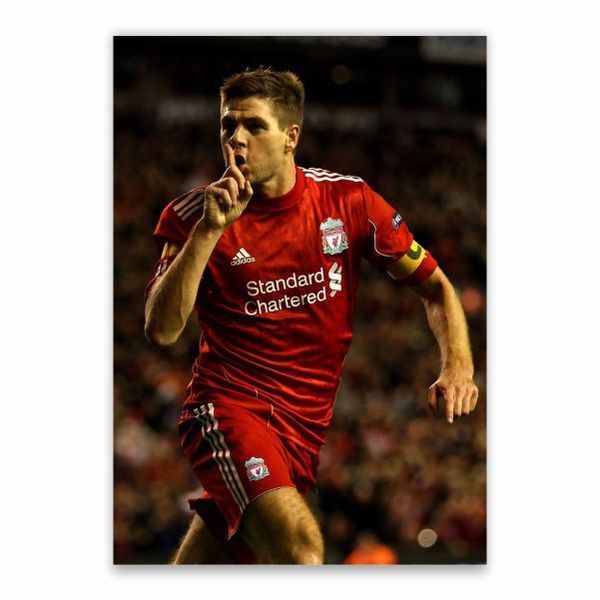 Steven Gerrard Celebration Poster - A1