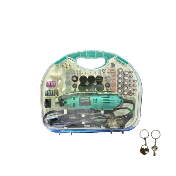 Rotary Tool With 211 Piece Accessories &amp; Flexible Shaft Tool Kit 130W