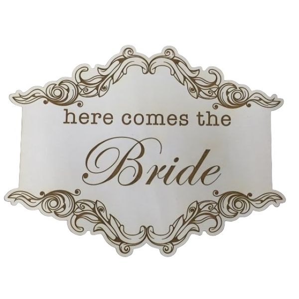 Wedding Sign - Here Comes the Bride