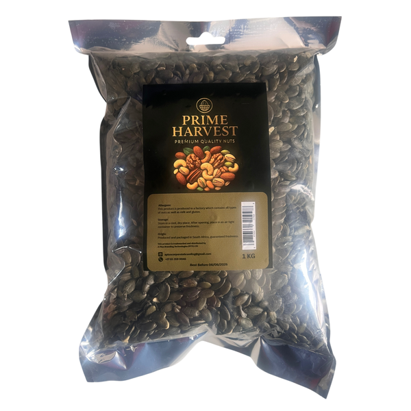Prime Harvest Pumpkin Seeds 1kg - Raw Pepitas High Protein