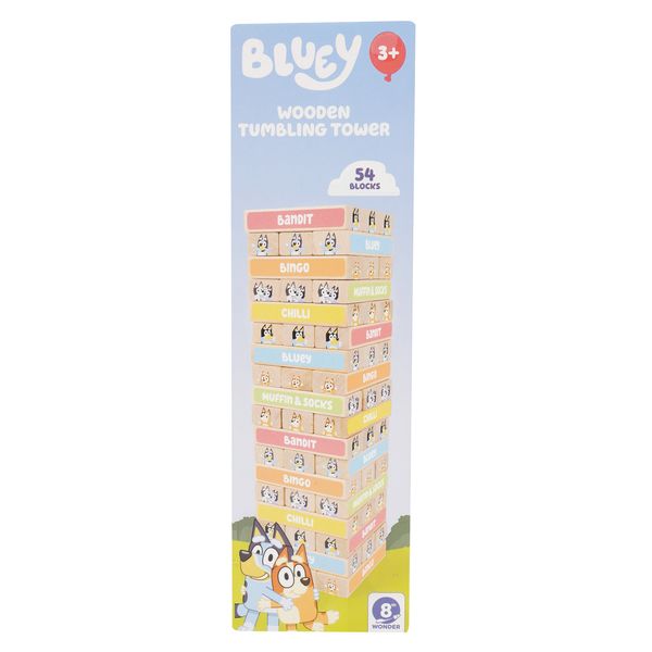 Bluey Wooden Tumbling Tower