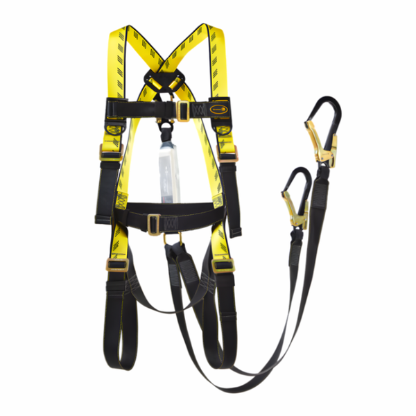 Dromex Fall Arrest Full Body Harness DFA-PN21 With Attached Double Lanyard