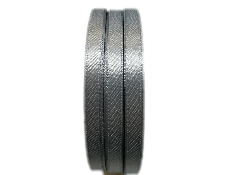 BEAD COOL - Satin Ribbon - 6mm width - Silver - Bows and Wrapping - 60m