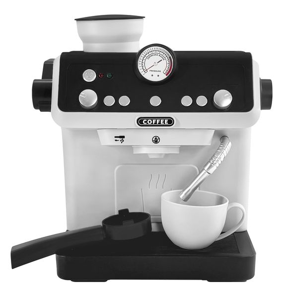 Kids Coffee Machine Playset - Toy Espresso Maker with Cup &amp; Spoon