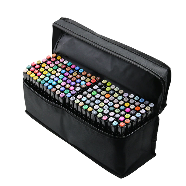 Set Of 168 Double Head Alcohol Oil Art Drawing Marker Pen