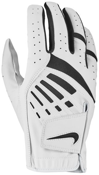 Nike Junior Dura Feel X Right Hand Golf Glove - Pearl White/Black - M