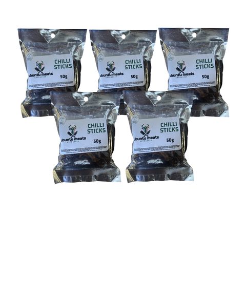 Ubuntu Beef Chilli Sticks 5 x 50g