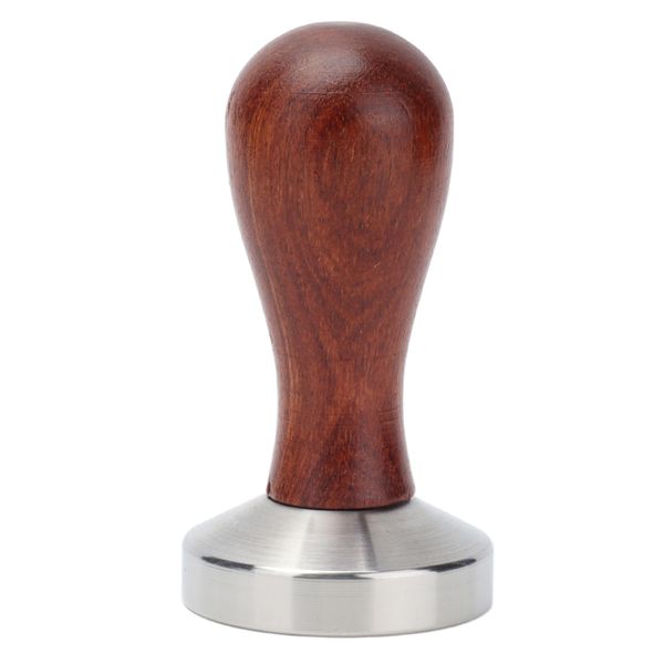 Wooden Handle Stainless Steel Tamper - 53mm