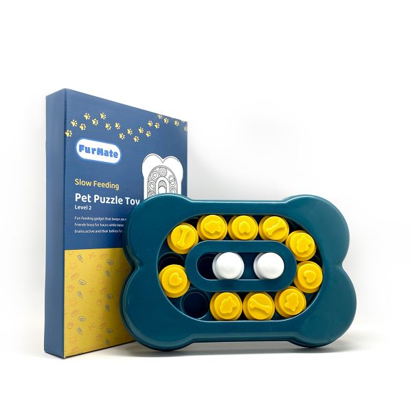 FurMate Premium Slow Feeding Puzzle Toy for Dogs &amp; Cats - Level 2