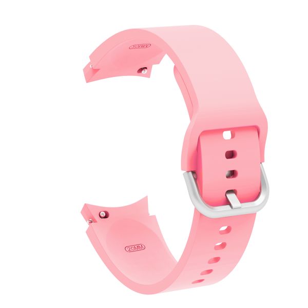 Silicone Watch Strap Compatible with Samsung Galaxy Watch 4/5/6/7/7FE - Pink