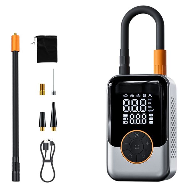 Portable Digital Car Tyre Inflator Pump - Black