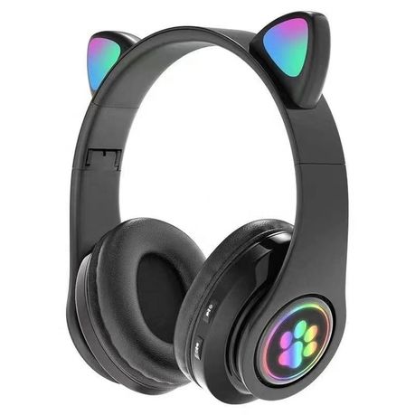 Kids Cat Ear Bluetooth Wireless Headphones Black Shop Today