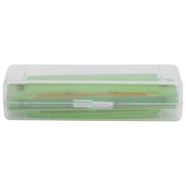 10 Hole Harmonica Plastic Translucent for Kids, Musical Instrument with Box