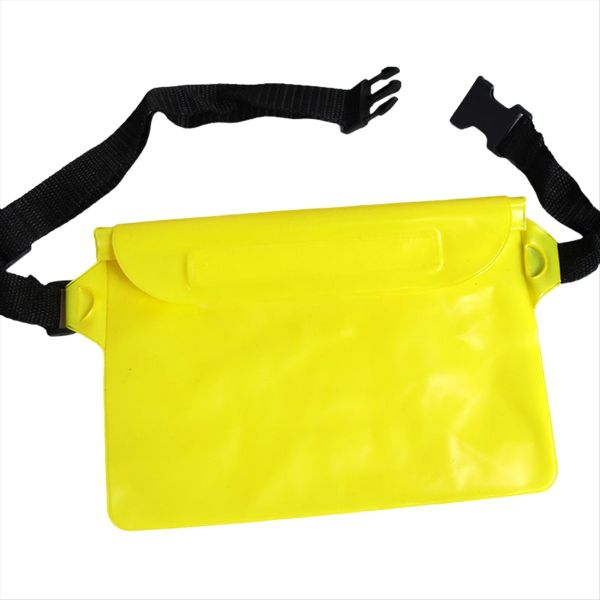 Yellow Mobile Phone Waterproof Bag Crossbody Compatible with Universal
