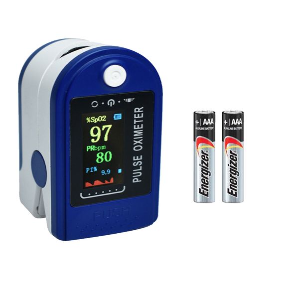 Oximeter Multi Colour Screen Oxymeter Fingertip Pulse Rate &amp; Batteries