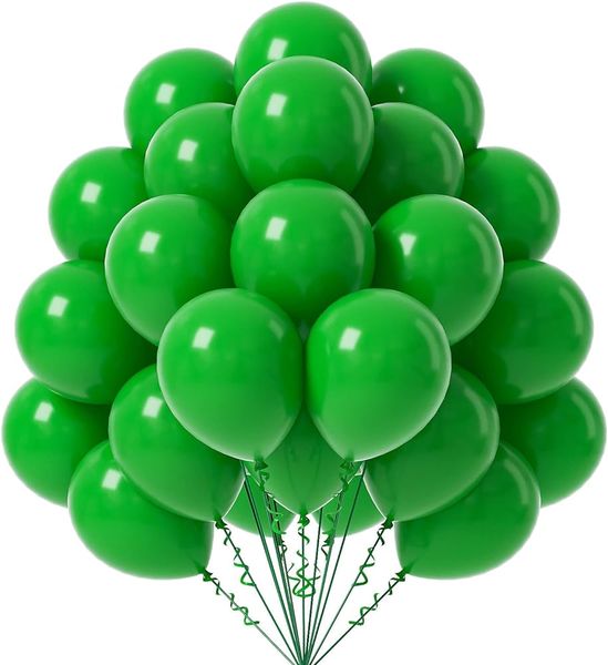 12"Party Green Balloons - Pack of 100 Piece