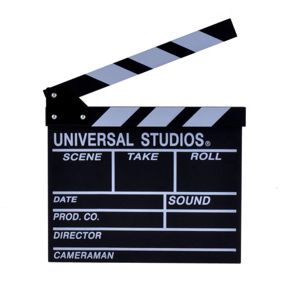 Director Clapper Board - Black &amp; White Wood - Free Standing for Tables.