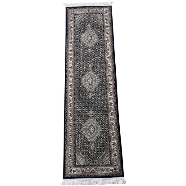 Rugs and Decor / Black Tabriz Style Passage Runner Rug - 300 x 80 cm