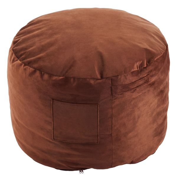 Bean Bag Chair 90CM with Washable Cover and Side Pocket Comfy Lazy Sofa