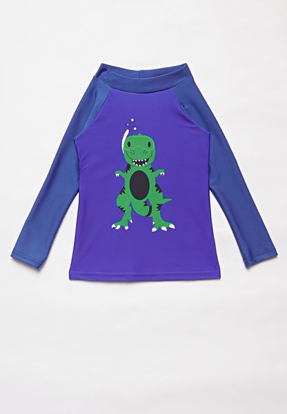 Kid's POP CANDY Baby boys long sleeve rash vest - blue